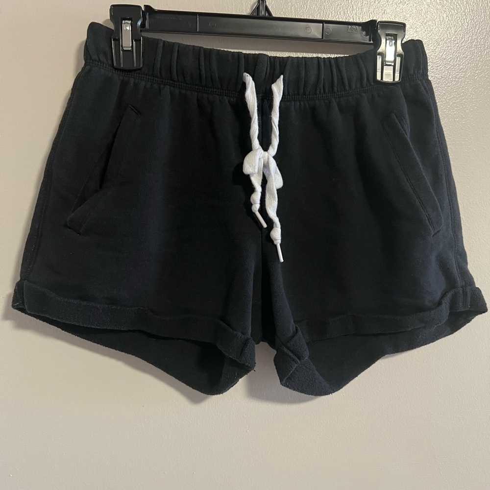 PINK black sweat shorts size small